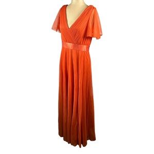 EVER PRETTY Orange Formal Dress Size 10 NWOT